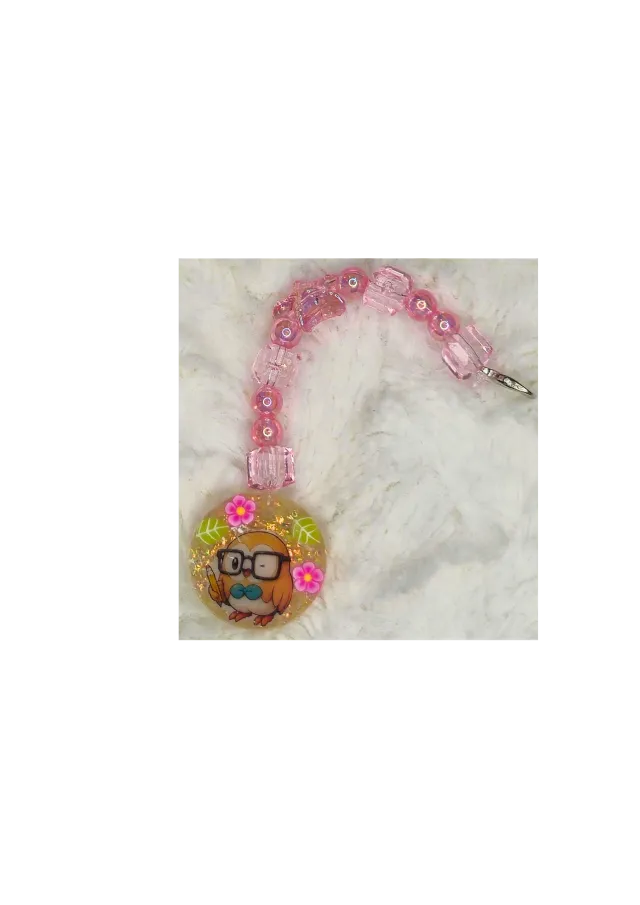 Pink Study Buddy Resin Charm ♡