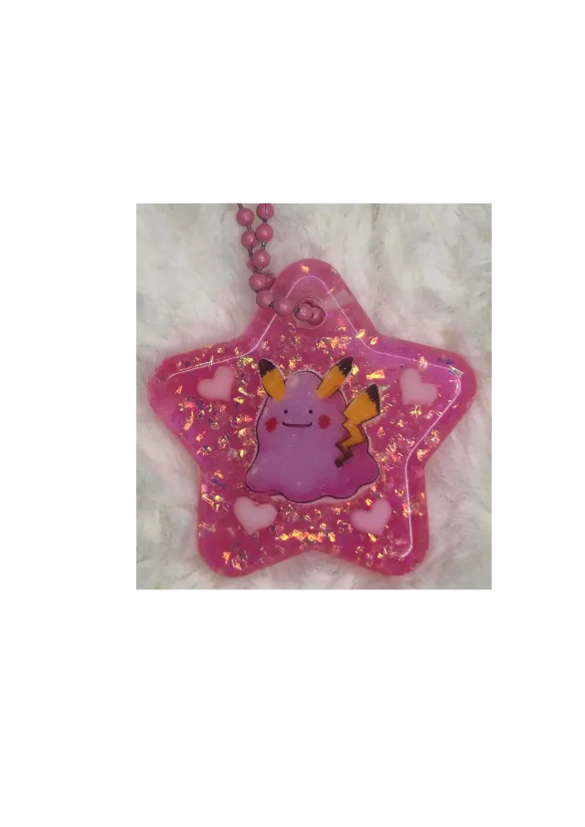 Dittochu Pink Star Charm ♡